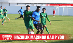 Hazırlık maçında galip yok