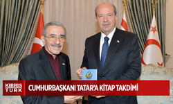 Cumhurbaşkanı Tatar’a kitap takdimi