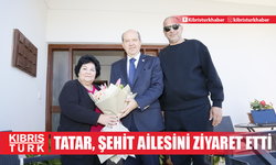 Tatar şehit Faruk Şükrü'nün eşi ve ailesini ziyaret etti