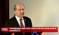 Cumhurbaşkanı Ersin Tatar, Derviş Eroğlu’na geçmiş olsun dileklerini iletti