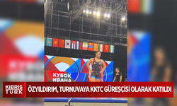 Özyıldırım uluslararası güreş turnuvasına KKTC güreşçisi olarak katıldı