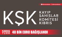 Yunanistan Kayıp Şahıslar Komitesi’ne 40 bin Euro bağışladı