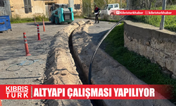 Gazimağusa Belediyesi, 2 farklı noktada su altyapı çalışması yapıyor