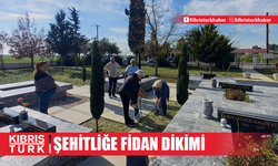 Kuzey Kıbrıs Türk -İngiliz Derneği’nden Muratağa-Sandallar Şehitliği’ne fidan dikimi