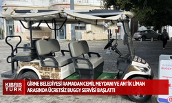 Girne Belediyesi Ramadan Cemil Meydanı- Antik Liman arasında ücretsiz buggy servisi başlattı