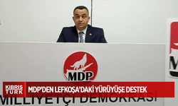 MDP'den Lefkoşa’da düzenlenecek yürüyüşe destek