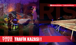 Lefkoşa - Gazimağusa Anayolunda trafik kazası !