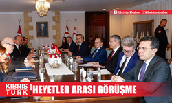 Cumhurbaşkanı Tatar ile TC Dışişleri Bakanı Fidan heyetler arası görüşmeye geçti