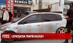 LEFKOŞA'DA TRAFİK KAZASI !