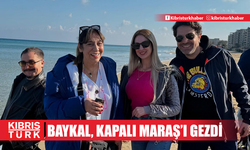 ÜNLÜ OYUNCU MELEK BAYKAL, KAPALI MARAŞI GEZDİ