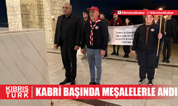 İzciler Dr. Fazıl Küçük’ü kabri başında meşalelerle andı