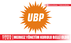 UBP Merkez Yönetim Kurulu belli oldu