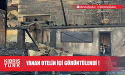 Yanan Otelin içi görüntülendi