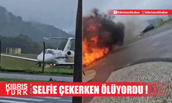 Selfie çekerken canından oluyordu! Uçak çarpmasından son anda kurtuldu