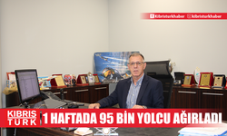 Ercan Havalimanı 1 haftada 95 bin yolcu ağırladı