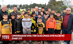 Cumhurbaşkanı Tatar, Türk Ocağı Limasol Spor Kulübü’nü ziyaret etti