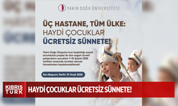 Üç Hastane, Tüm Ülke: Haydi Çocuklar Ücretsiz Sünnete!