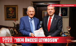 Cumhurbaşkanı Tatar’a “1974 öncesi Leymosun” kitabı takdim edildi