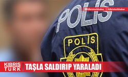 Tartıştığı kişilere taşla saldırıp yaraladı