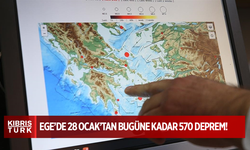 Ege Denizi'nde 28 Ocak'tan bugüne kadar 570 deprem meydana geldi