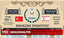 Ramazan 1 Mart Cumartesi günü başlayacak… KKTC Din İşleri Başkanlığı bu yıl fitre miktarını 300 TL olarak belirledi