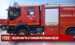 Haftalık itfaiye raporu…Geçen hafta sekiz yangın...