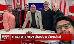 Kıbrıs Türk Haber Direktörü Alihan Pehlivan’a Sürpriz Doğum Günü Kutlaması