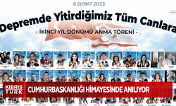 6 Şubat depreminde hayatını kaybedenler Cumhurbaşkanlığı himayesinde anılıyor