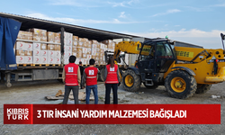 Türk Kızılay Kıbrıs Türk Kızılay’a 3 tır insani yardım malzemesi bağışladı
