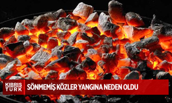 Sönmemiş közler yangına neden oldu