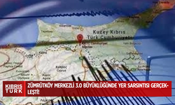 KKTC Zümrütköy merkezli 3.0 büyüklüğünde yer sarsıntısı gerçekleşti!