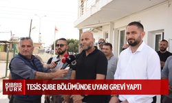 El-Sen, Kıb-Tek Lefkoşa Bölge Amirliği Tesis Şube Bölümünde uyarı grevi yaptı