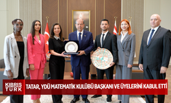 Cumhurbaşkanı Tatar YDÜ Matematik Kulübü Başkanı ve üyelerini kabul etti