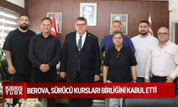Maliye Bakanı Berova, KKTC Bağımsız Şoför Okulları ve Sürücü Kursları Birliği’ni kabul etti