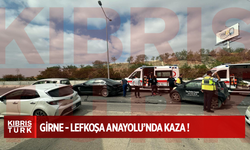 Girne - Lefkoşa Anayolu’nda trafik kazası