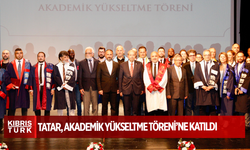 Cumhurbaşkanı Tatar, YDÜ'de düzenlenen Akademik Yükseltme Töreni’ne katıldı