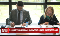 Cumhuriyet Meclisi, İdari, Kamu ve Sağlık İşleri Komitesi toplandı