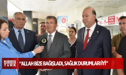 Başbakan Üstel otobüs kazasında yaralanan öğrencileri Gazimağusa Hastanesi’nde ziyaret etti