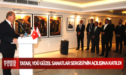 Cumhurbaşkanı Tatar, YDÜ Güzel Sanatlar Sergisi’nin açılışına katıldı
