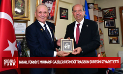 Cumhurbaşkanı Tatar, Türkiye Muharip Gaziler Derneği Trabzon şubesini ziyaret etti