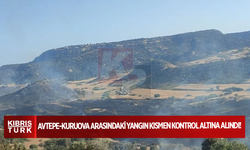Avtepe-Kuruova arasındaki yangın kısmen kontrol altına alındı!