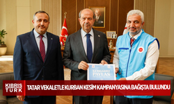 Tatar vekaletle kurban kesim kampanyasına bağışta bulundu