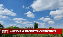 Hava sıcaklığı 38 dereceye kadar yükselecek