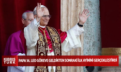 Papa 14. Leo göreve geldikten sonraki ilk ayinini gerçekleştirdi