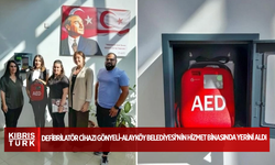 Defibrilatör cihazı Gönyeli-Alayköy Belediyesi’nin hizmet binasında yerini aldı