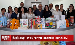 Liseli gençlerden Onkoloji’de tedavi gören çocuklar yararına sosyal sorumluluk projesi