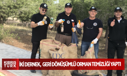 Her Daim Doğa Dostları ile Toplumsal Varoluş Derneği geri dönüşümlü orman temizliği yaptı