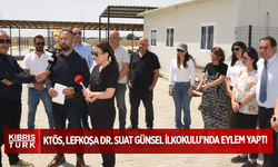 KTÖS, Lefkoşa Dr. Suat Günsel İlkokulu’nda eylem yaptı