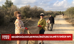Her Daim Doğa Dostları paydaş örgütlerle Salamis’te temizlik yaptı