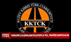 Dipkarpaz-Manastır Yolu yenileme çalışmaları dolayısıyla trafiğe kapatılacak
